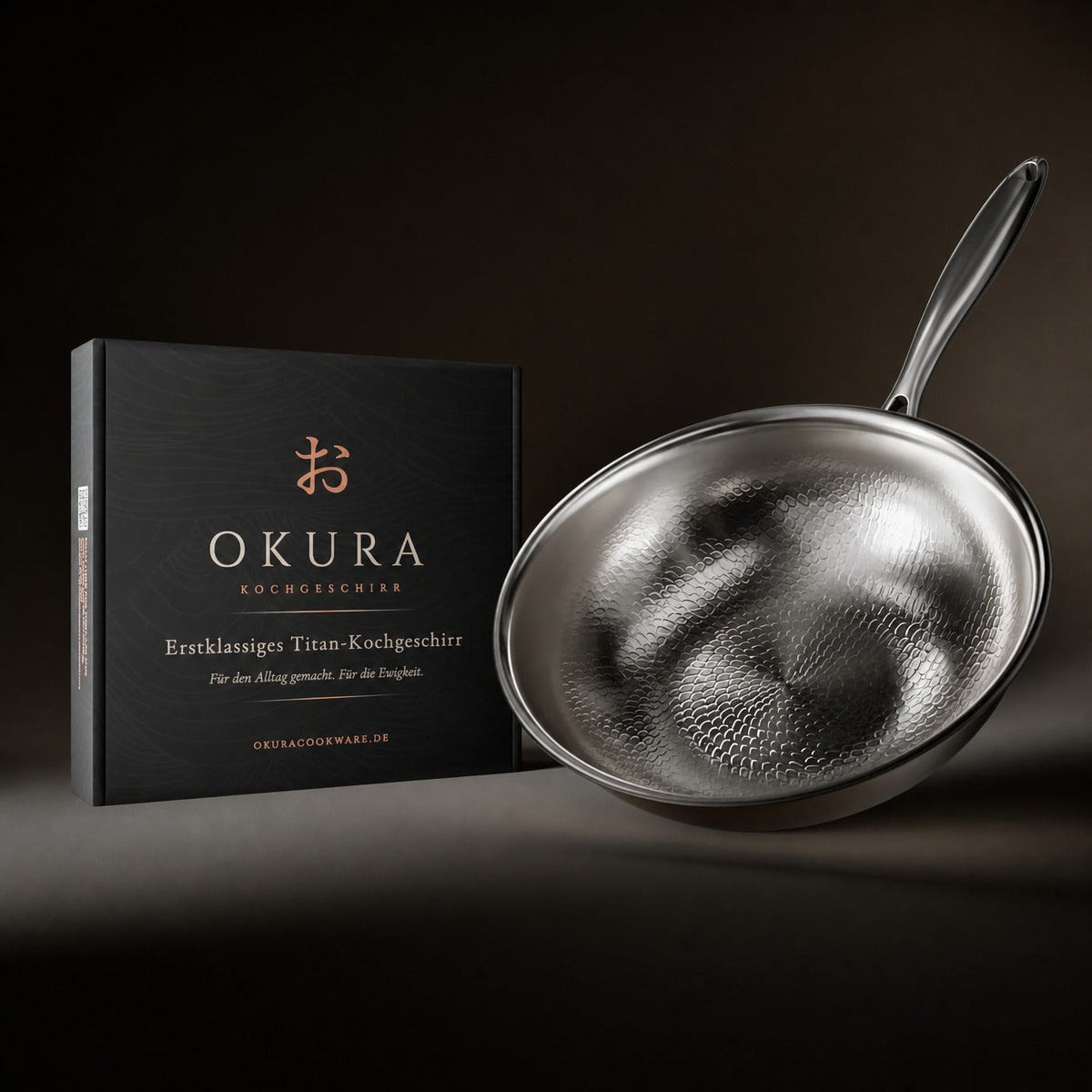Hand-Hammered Titanium Wok Pan with Flat Bottom 8