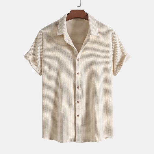 Sommerliches Herren-Lounge-Set mit Waffelmuster – Lenn