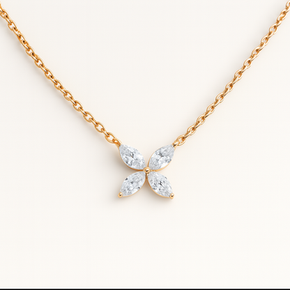 Moissanit-Augen | Vollschliff Moissanit Halskette