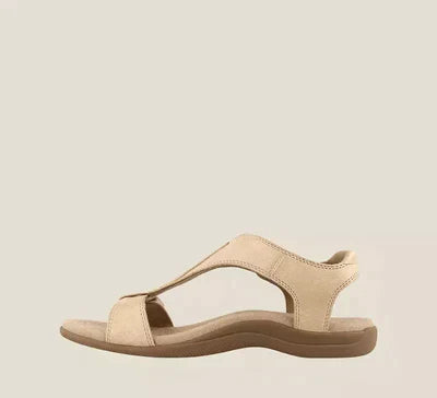 Orthopädische Sandalen Damen | Fußstütze Sommerschuhe-Beige-35-Luzern Mode