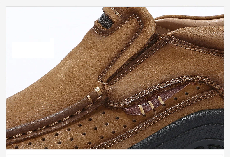 Herren Wanderschuhe | Orthopädisch | Leder | Einlegsohle | Rutschfest-Luzern Mode