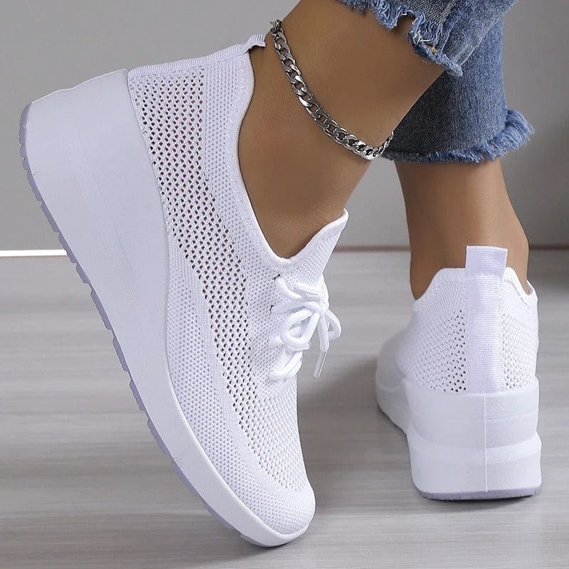 Komfortschuhe Damen | Orthopädisch | Fußgewölbestütze | Schmerzfrei gehen | Alltag-Weiß-35-Luzern Mode