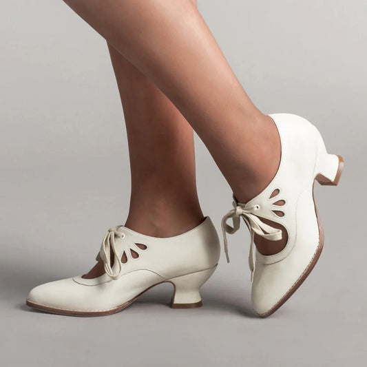Lederpumps | Orthopädisch | Geschlossen | Stabil | Einfarbig | Fliege-Luzern Mode