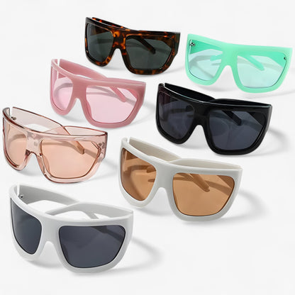 Sportsonnenbrille | Wraparound | Steampunk | Oversized | Unisex-Luzern Mode