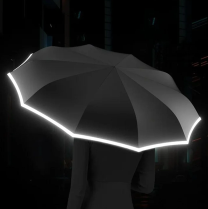 Reflektierender Sturmregenschirm – AeroGlow