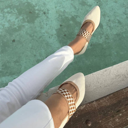 Stilvolle Damen Sommerschuhe mit spitzer Zehenpartie – Lina
