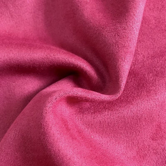 Roter Samtstoff, weiche Textur, ideal für Polster, Vorhänge, DIY-Projekte, luxuriöses Material.