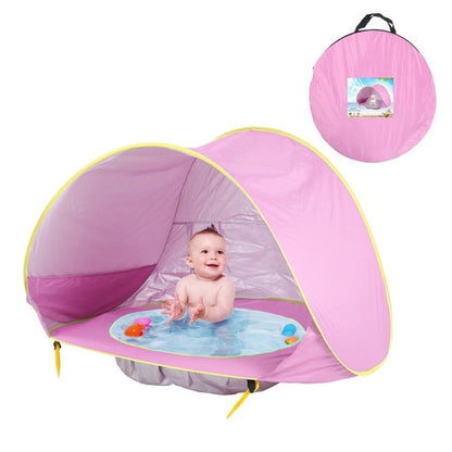 UV-Schutz-Strandzelt mit integriertem Baby-Planschbecken – Schattenplitsch