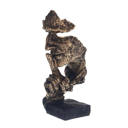 Abstracte goldene Skulptur – Soren