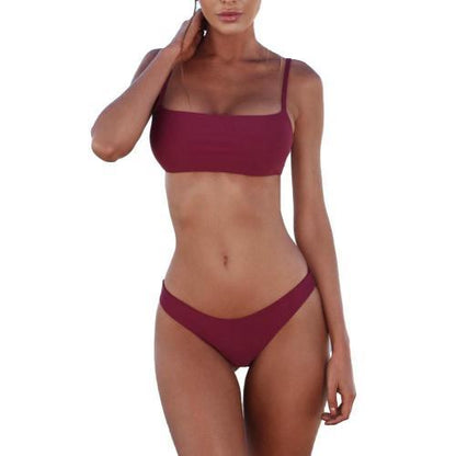 Bikini mit verstellbaren Trägern und elastischer Passform – Kaila