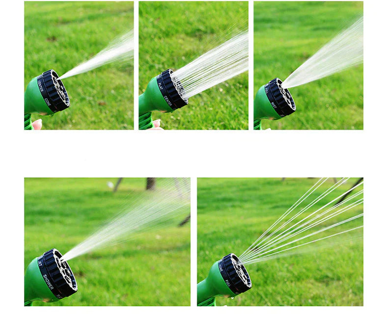 Abziehbarer Gartenschlauch mit Spritzdüse – FlexaFlow