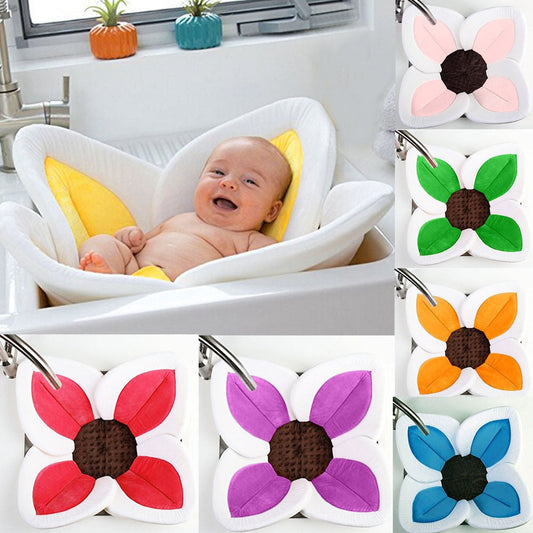 Weiches Blüten-Babybad für Waschbecken oder Reiseeinsatz – Kuschelblüte