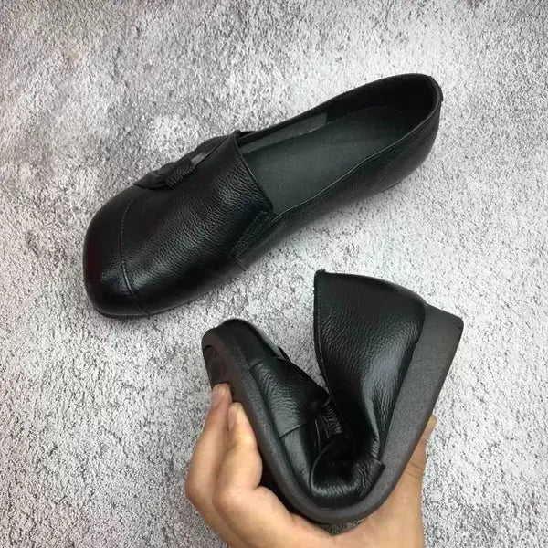 Leder-Damenschuhe mit Rutschfester Sohle – Aurora