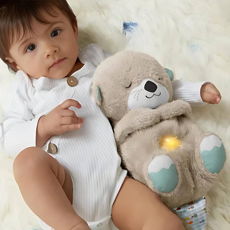 Beruhigendes Plüsch-Kuscheltier mit Atemrhythmus & Schlafklang – Snoozie