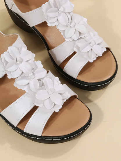 Damen Sandalen | Retro | Veganes Leder | Offenes Design | Verstellbar-Luzern Mode