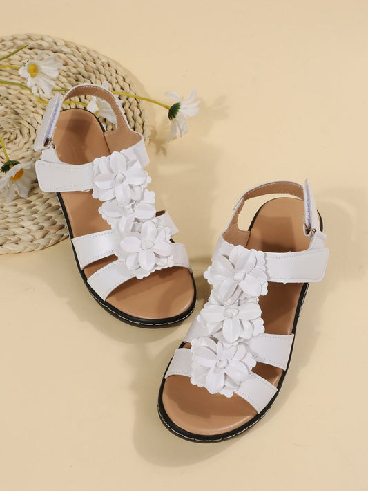 Damen Sandalen | Retro | Veganes Leder | Offenes Design | Verstellbar-Luzern Mode