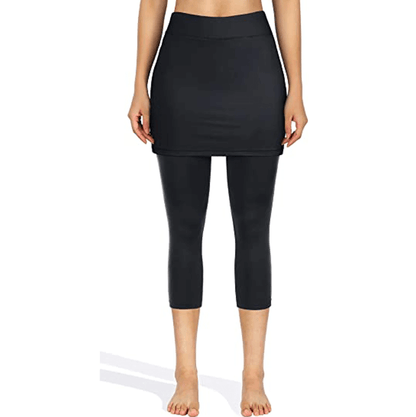 Rock-Leggings | Seitentaschen | Sportlich | Knöchellang | Einfarbig-Luzern Mode
