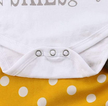 Baby-Outfit mit Spruch & Rüschenhose – HerbstzauberSet