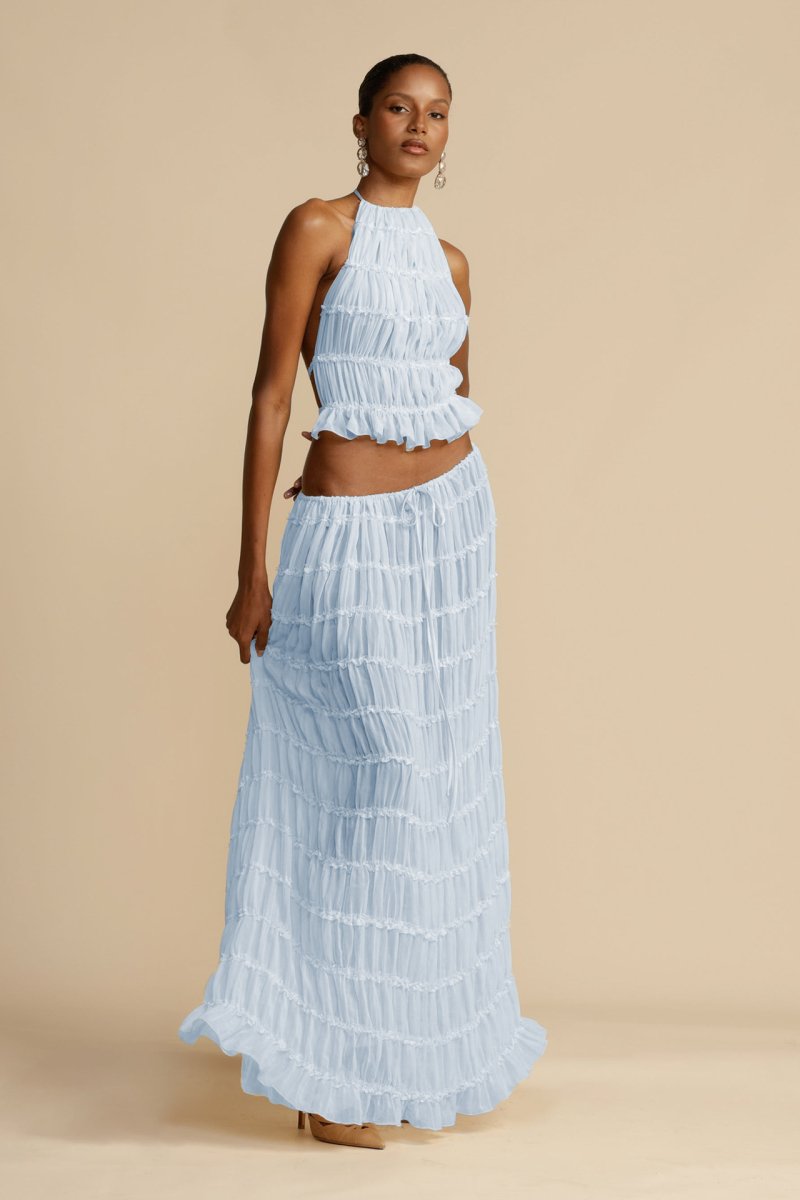 Rugloses Chiffon-Set – Calysta