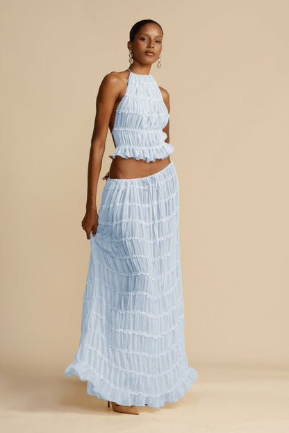Rugloses Chiffon-Set – Calysta