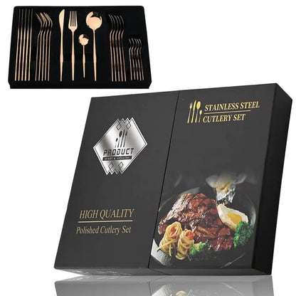 24-teiliges RVS Besteckset – Aurinox