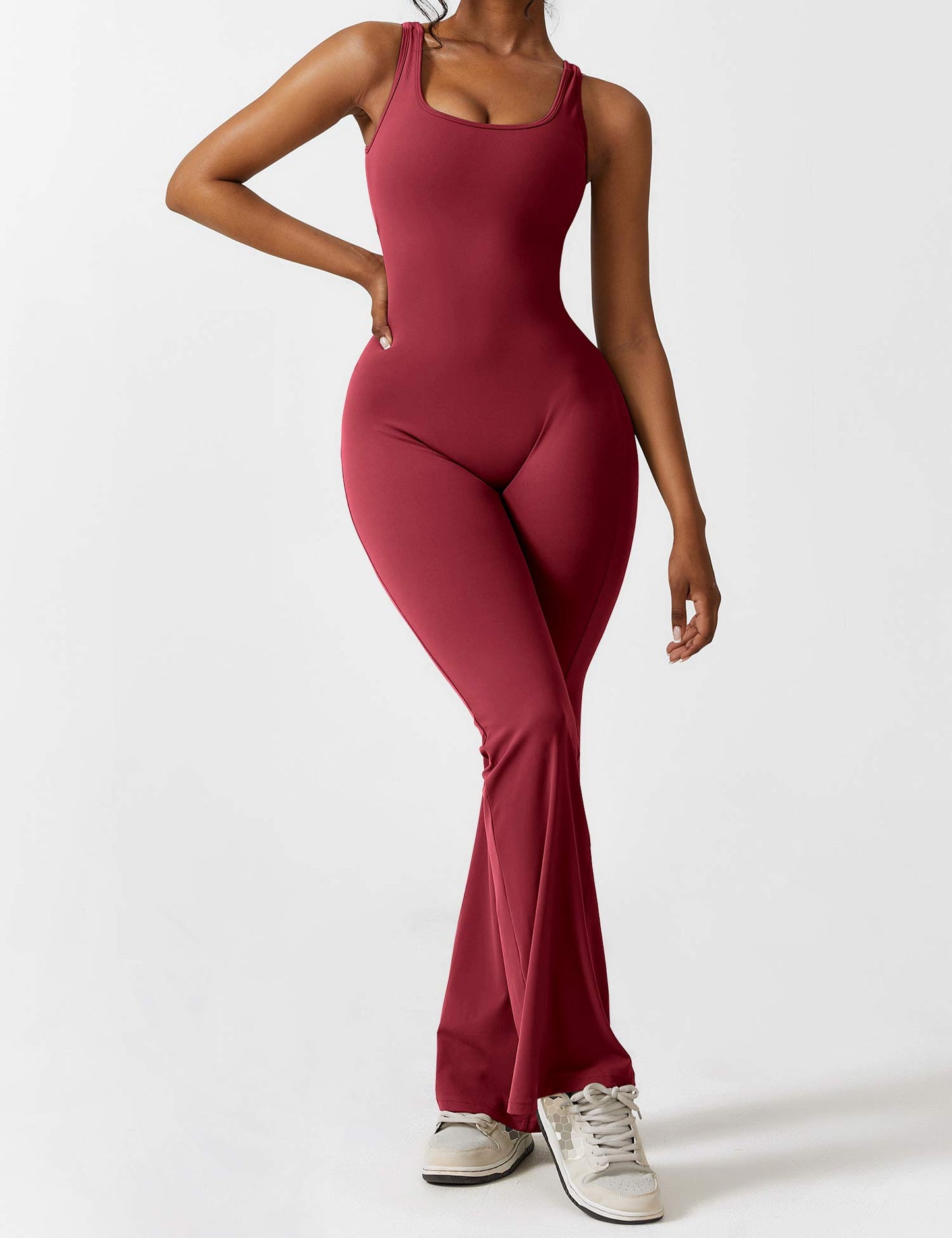 Rückenfrei | V-förmige Taille | Schlaghose | figurformend | elastisch | weich | bequem-Luzern Mode