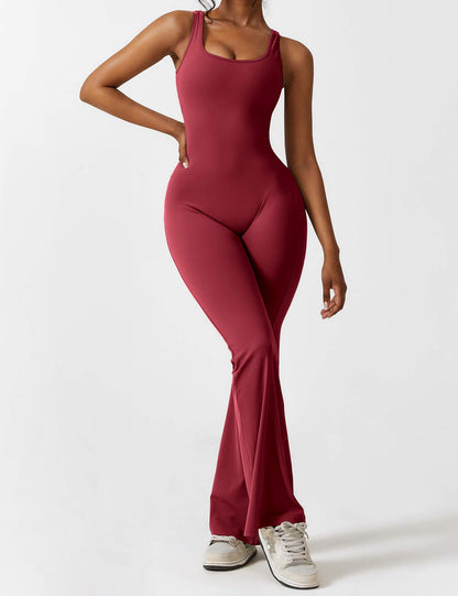 Rückenfrei | V-förmige Taille | Schlaghose | figurformend | elastisch | weich | bequem-Luzern Mode
