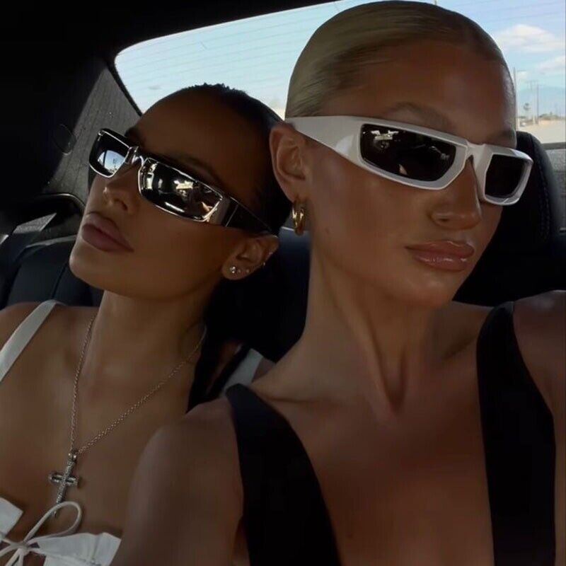 Designer-Sonnenbrille im Punk-Stil für Sommer 2025