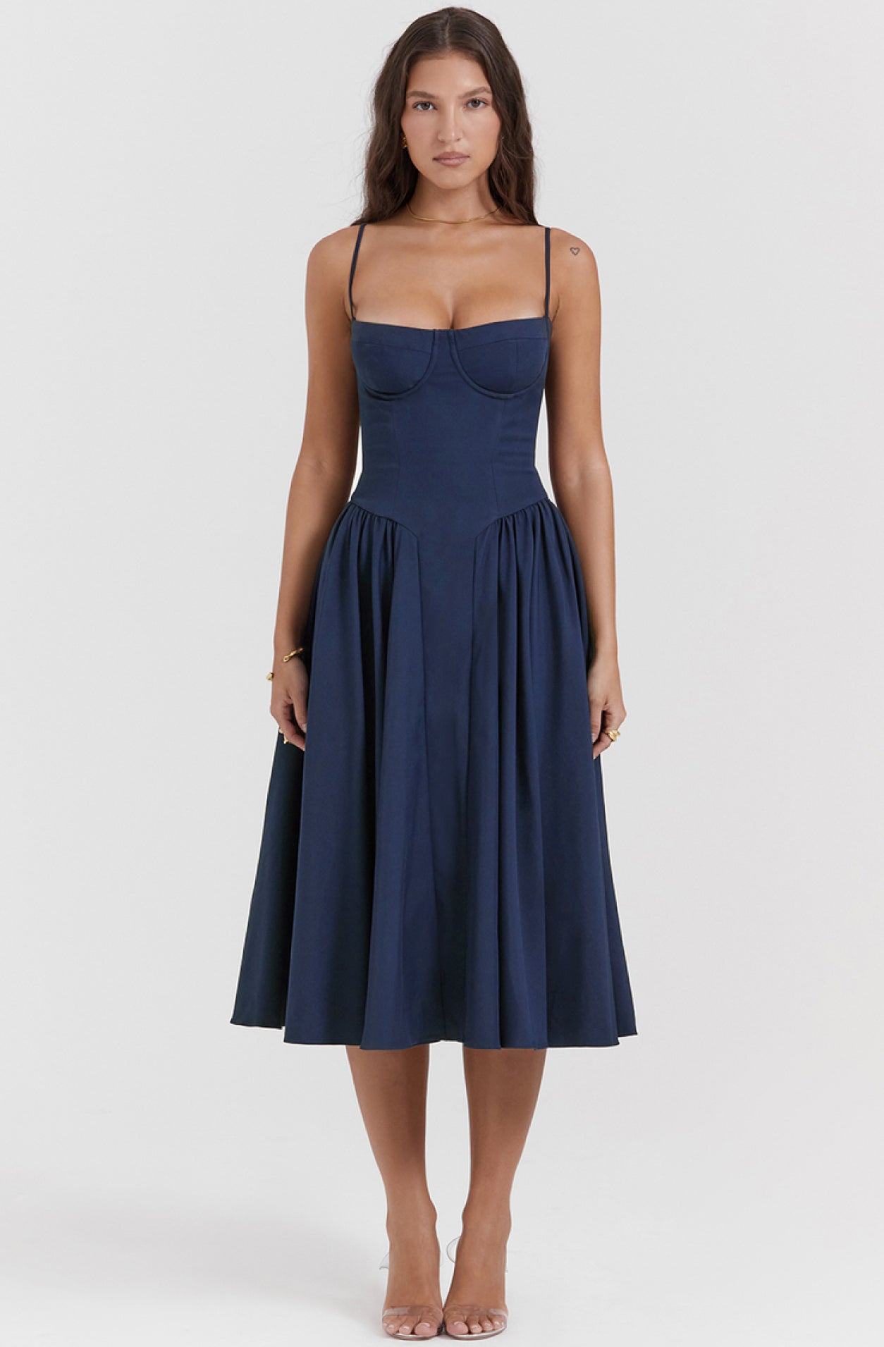 Sommerkleid mit Sweetheart-Ausschnitt – Elvira