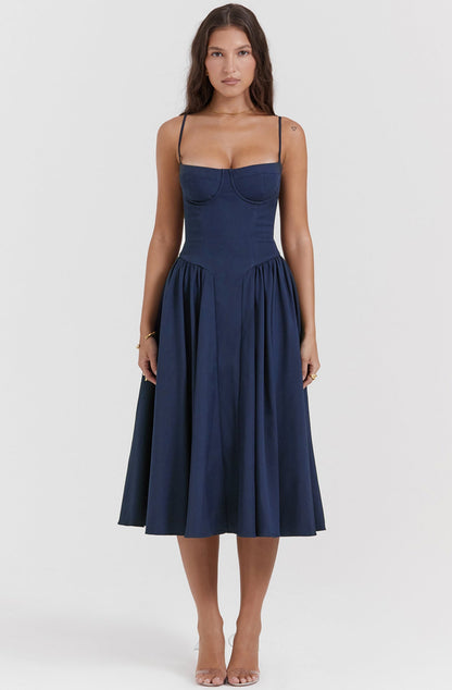 Sommerkleid mit Sweetheart-Ausschnitt – Elvira
