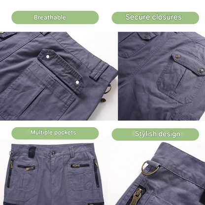 Outdoor Cargoshorts Herren Sommer | Schnell trocknend | Bequeme Shorts bis 5XL-Luzern Mode