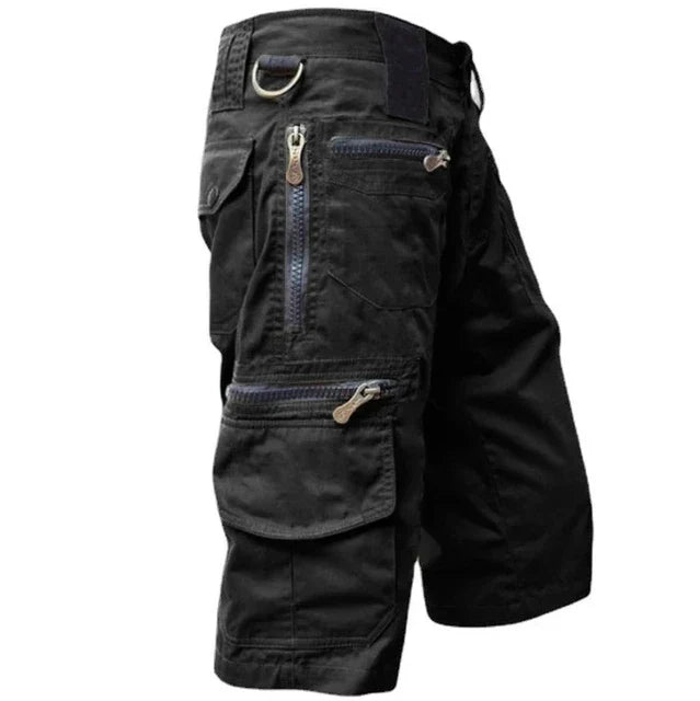 Outdoor Cargoshorts Herren Sommer | Schnell trocknend | Bequeme Shorts bis 5XL-Schwarz-S-Luzern Mode