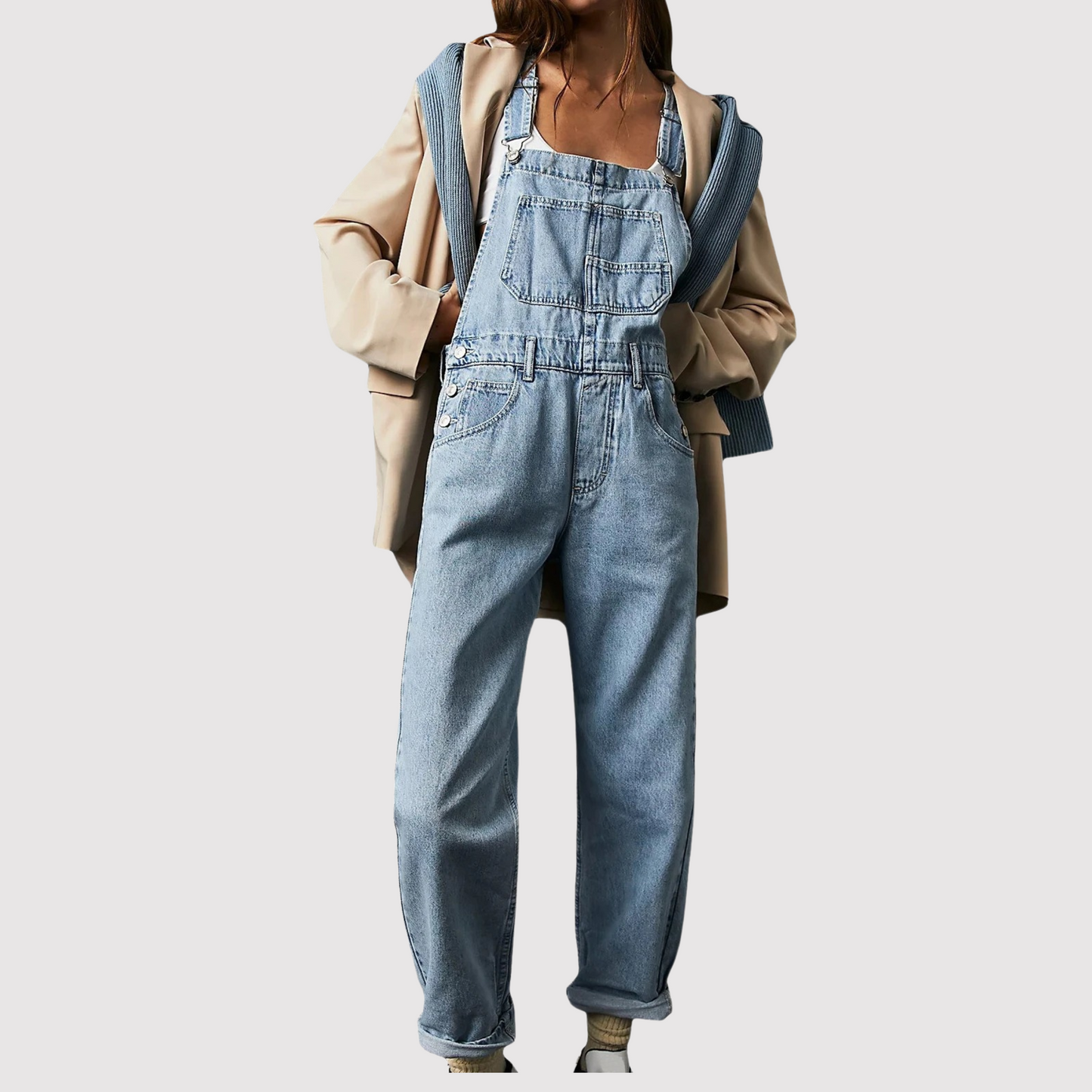 Denim Damen Latzhose mit Relaxed Fit – Serena