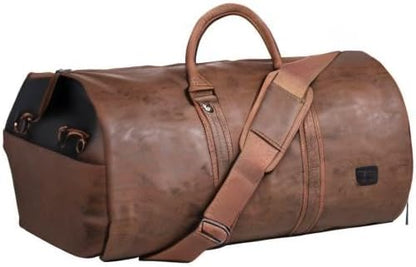 Konvertierbare PU-Leder-Kleidungs-Duffel – Handgepäck Weekender Reisetasche