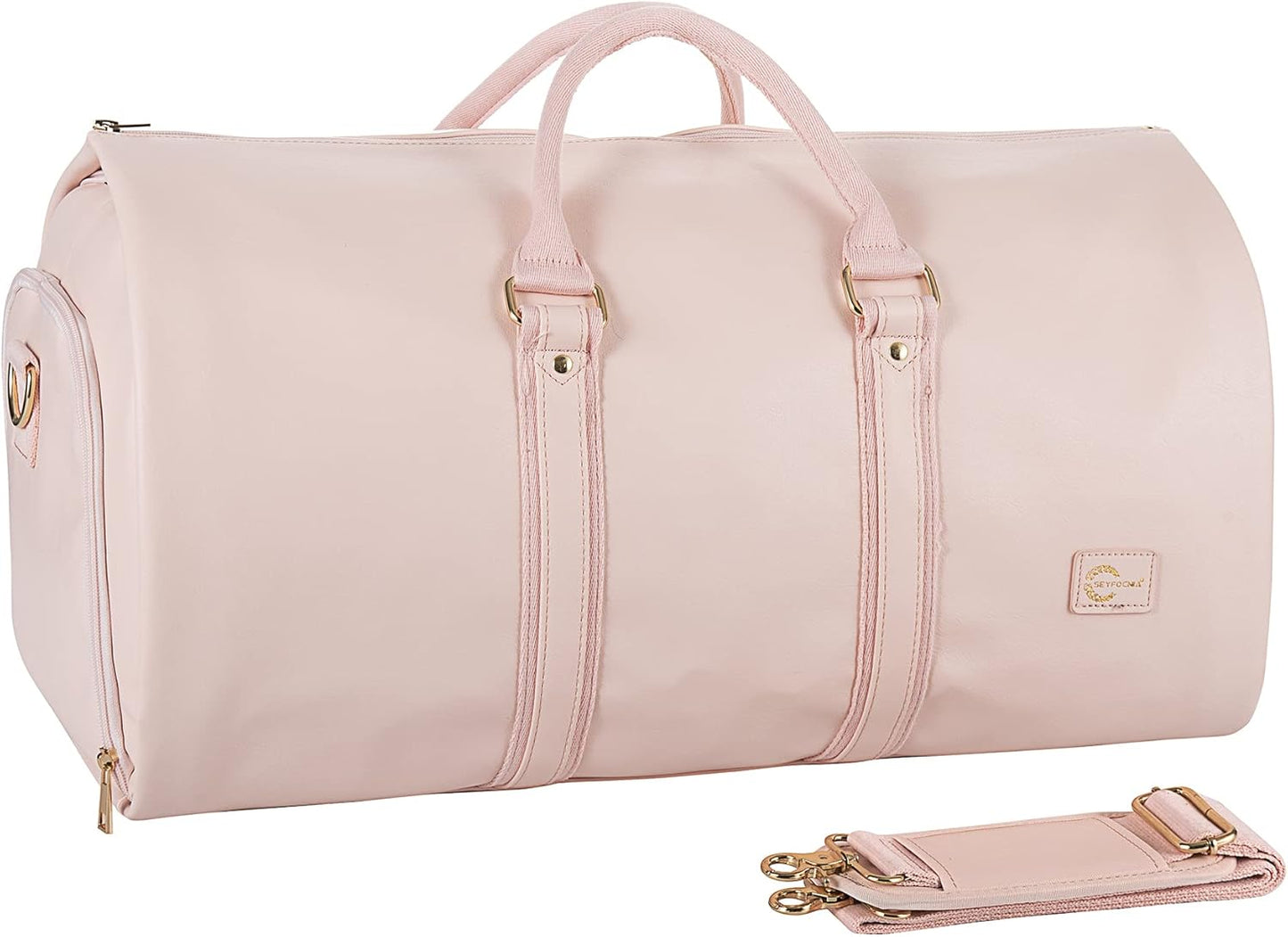 Konvertierbare PU-Leder-Kleidungs-Duffel – Handgepäck Weekender Reisetasche