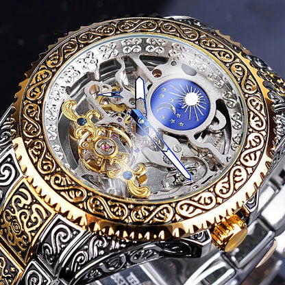 Skelett Mechanische Herrenarmbanduhr – Valtor