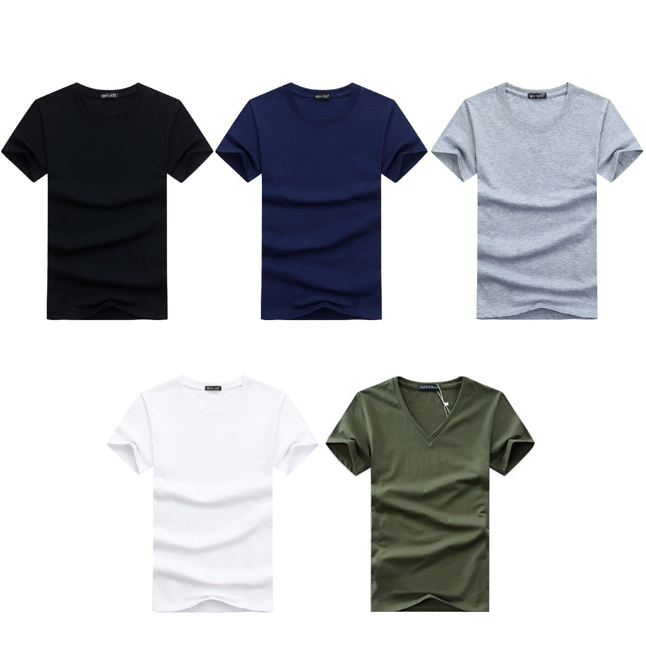 V-Ausschnitt Shirt Herren 1+1 GRATIS | Slim Fit | Basic | Bequem | Sommer-Luzern Mode
