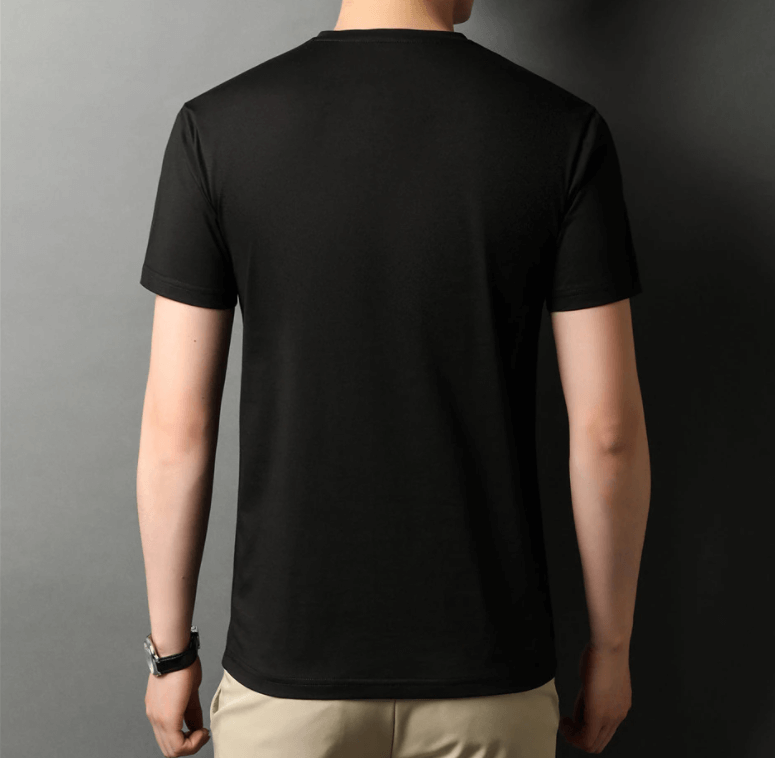 V-Ausschnitt Shirt Herren 1+1 GRATIS | Slim Fit | Basic | Bequem | Sommer-Luzern Mode