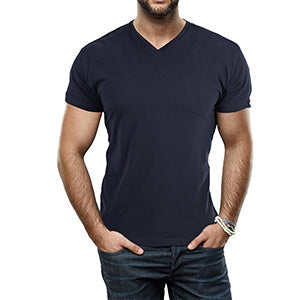 V-Ausschnitt Shirt Herren 1+1 GRATIS | Slim Fit | Basic | Bequem | Sommer-Luzern Mode