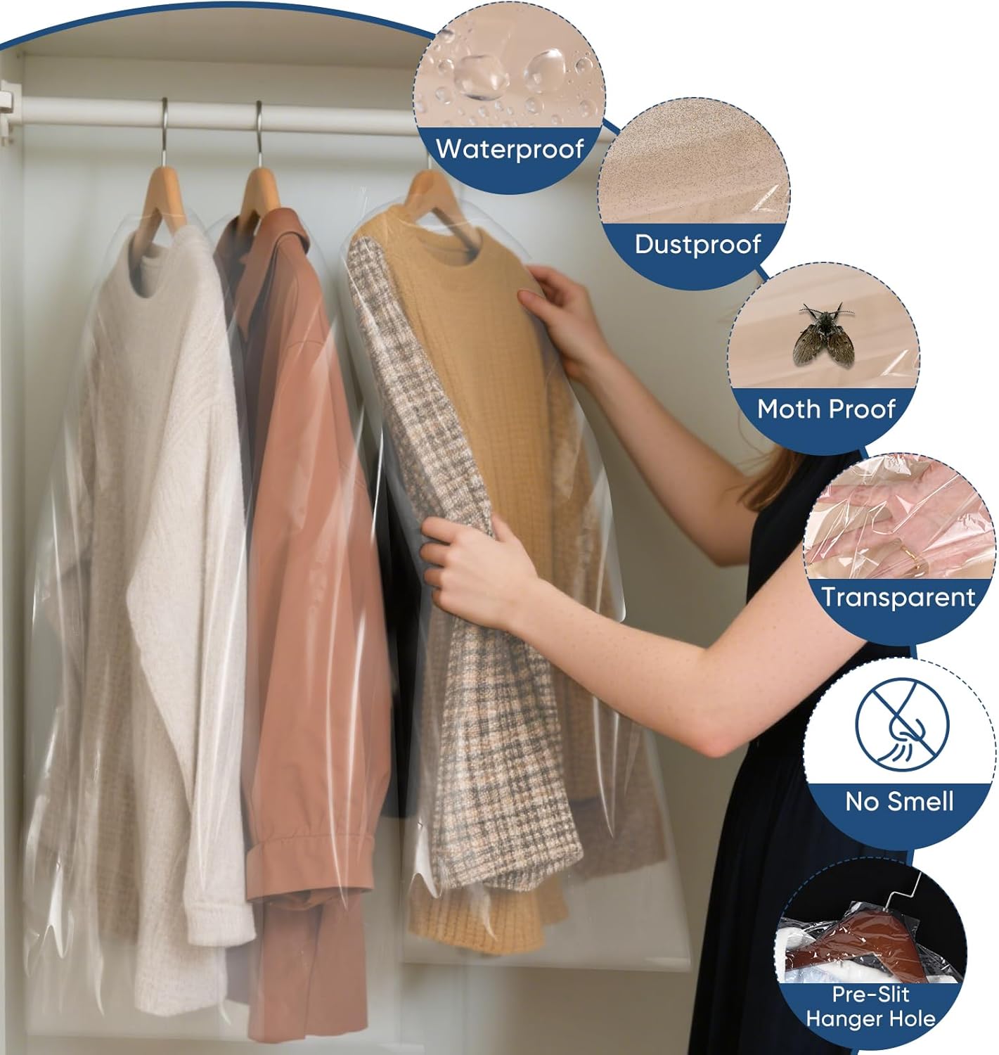 Winter-Klare Kleidersack-Set – Set Schutzhüllen für Kleidung & Reisen (Kaufe 1, Erhalte 1 GRATIS)