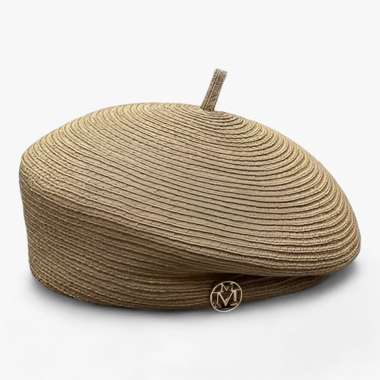 Damen Fedora Strohhut | Breite Krempe | Sommer | Modernes Design | Luftig & Chic-Kamelgras-Durchschnittliche Größe 55-57 cm-Luzern Mode