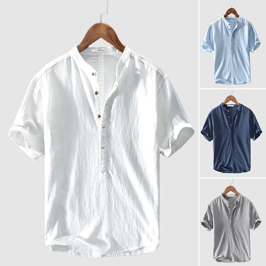 Sommer Shirt Herren | Atmungsaktiv | Baumwolle | Leicht | Freizeit | Kurzarm-Luzern Mode