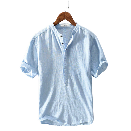 Sommer Shirt Herren | Atmungsaktiv | Baumwolle | Leicht | Freizeit | Kurzarm-Luzern Mode
