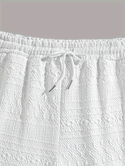 Herren Shorts 1+1 GRATIS | Sommer Basic kurz | bequem | Kordelzug Alltag Strand-Luzern Mode