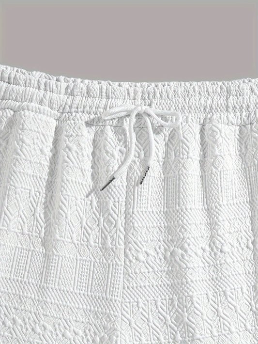 Herren Shorts 1+1 GRATIS | Sommer Basic kurz | bequem | Kordelzug Alltag Strand-Luzern Mode