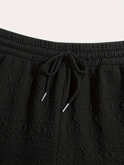 Herren Shorts 1+1 GRATIS | Sommer Basic kurz | bequem | Kordelzug Alltag Strand-Luzern Mode