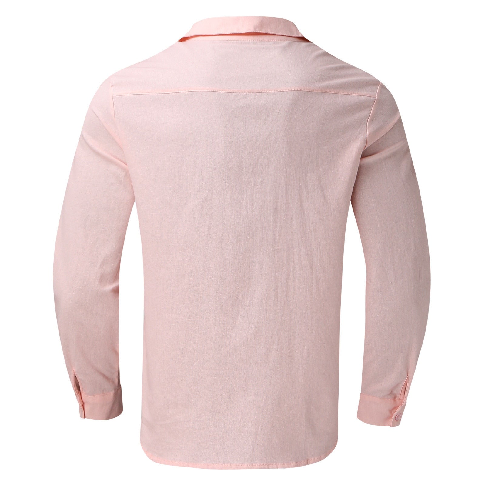 Herren Sommerhemd | Langarm | Knopfleise | Einfarbig | Oversized Fit-Luzern Mode