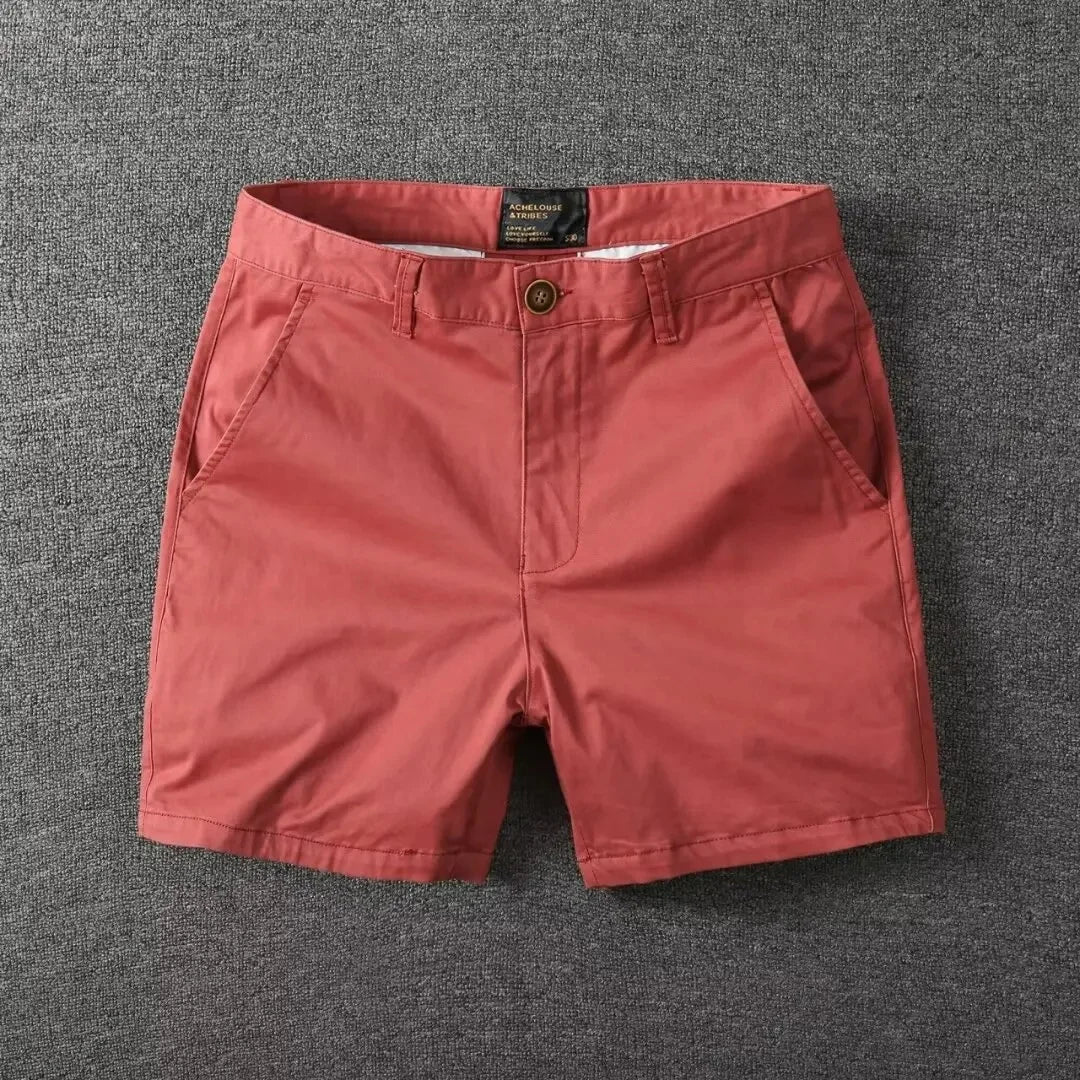 Atmungsaktiver Baumwollmix | schmaler Schnitt | leicht | bequem | vielseitig einsetzbar-Orange-Rot-28-Luzern Mode