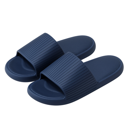 Herren Slipper Sommer | 1+1 Gratis | Rutschfest | EVA | Leicht | Unisex-Blau-36-37-Luzern Mode
