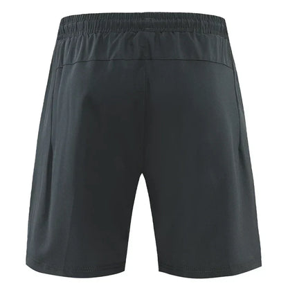 Trainingsshorts Herren | Slim Fit | Reißverschlusstaschen | leicht | dehnbar | kurz-Luzern Mode